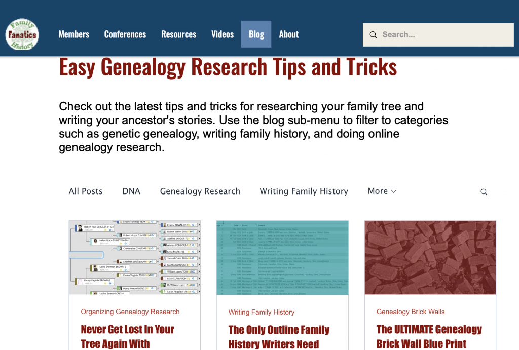 A List Of Best Genealogy Blogs | Treemily