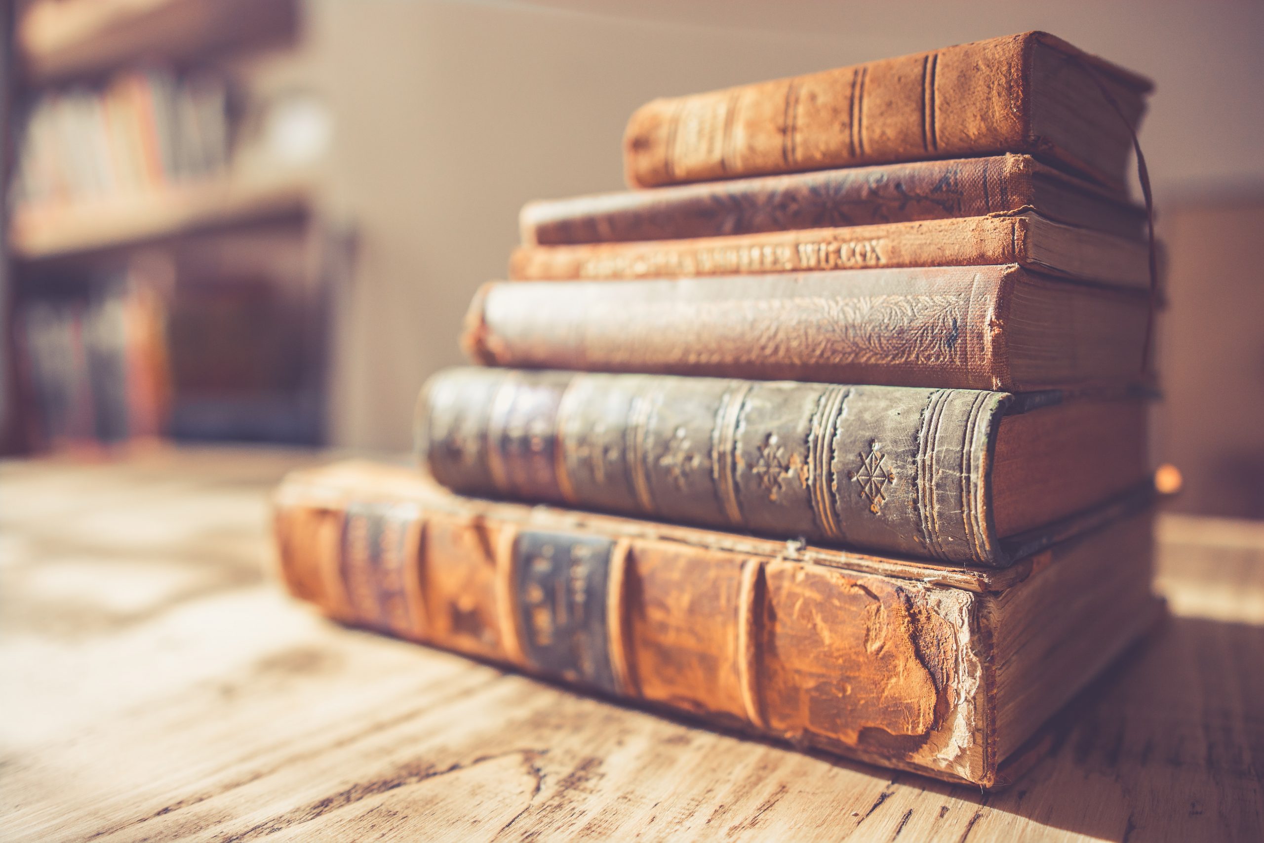 Stack of Family Books