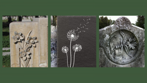 Treemily gravestone symbols flowers and plants