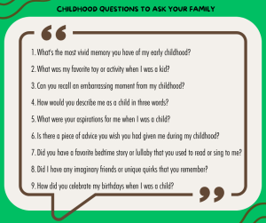 Childhood Questions to Ask Your Family