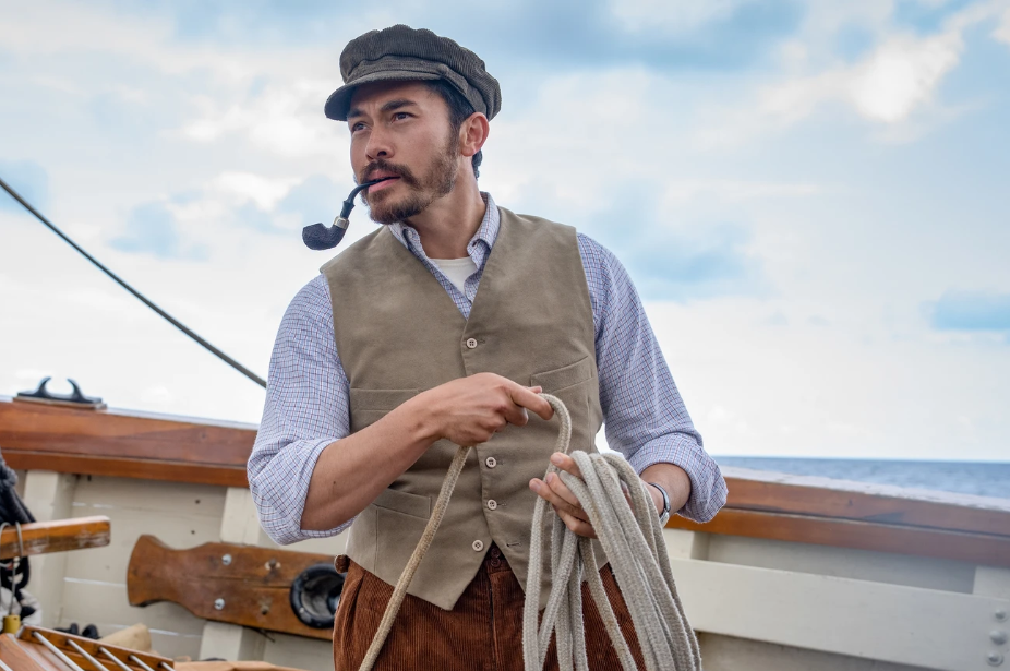 Henry Golding as Freddy Alvarez in The Ministry of Ungentlemanly Warfare