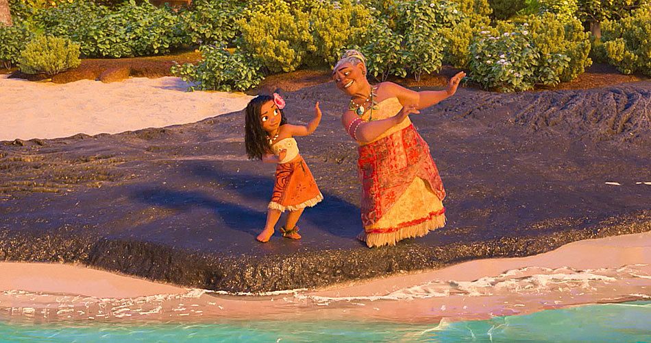 Moana and her grandma Tala