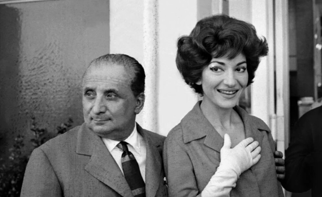 Giovanni Battista Meneghini and Maria Callas