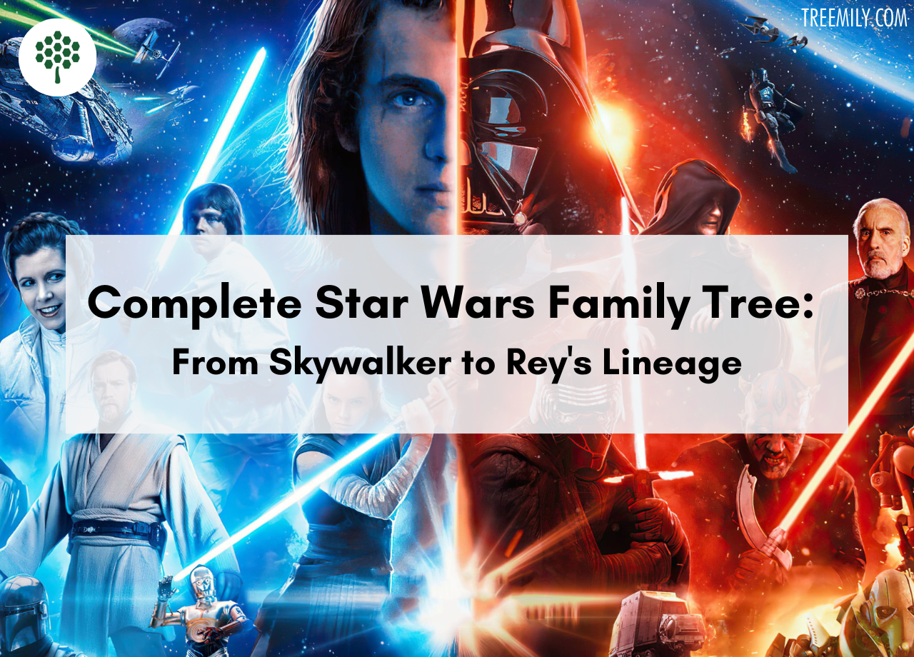 Complete Star Wars Family Tree From Skywalker to Rey's Lineage